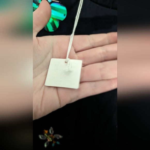 RSVP by Talbots Embellished Bejeweled Bug Funky Blouse NWT 14P - Picture 7 of 11